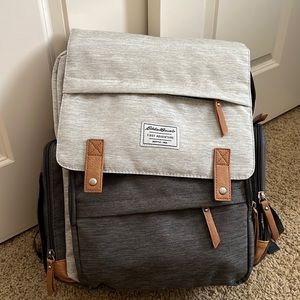 Gray & Brown Eddie Bauer Dipper Bag, Brand new only used 1 time.
